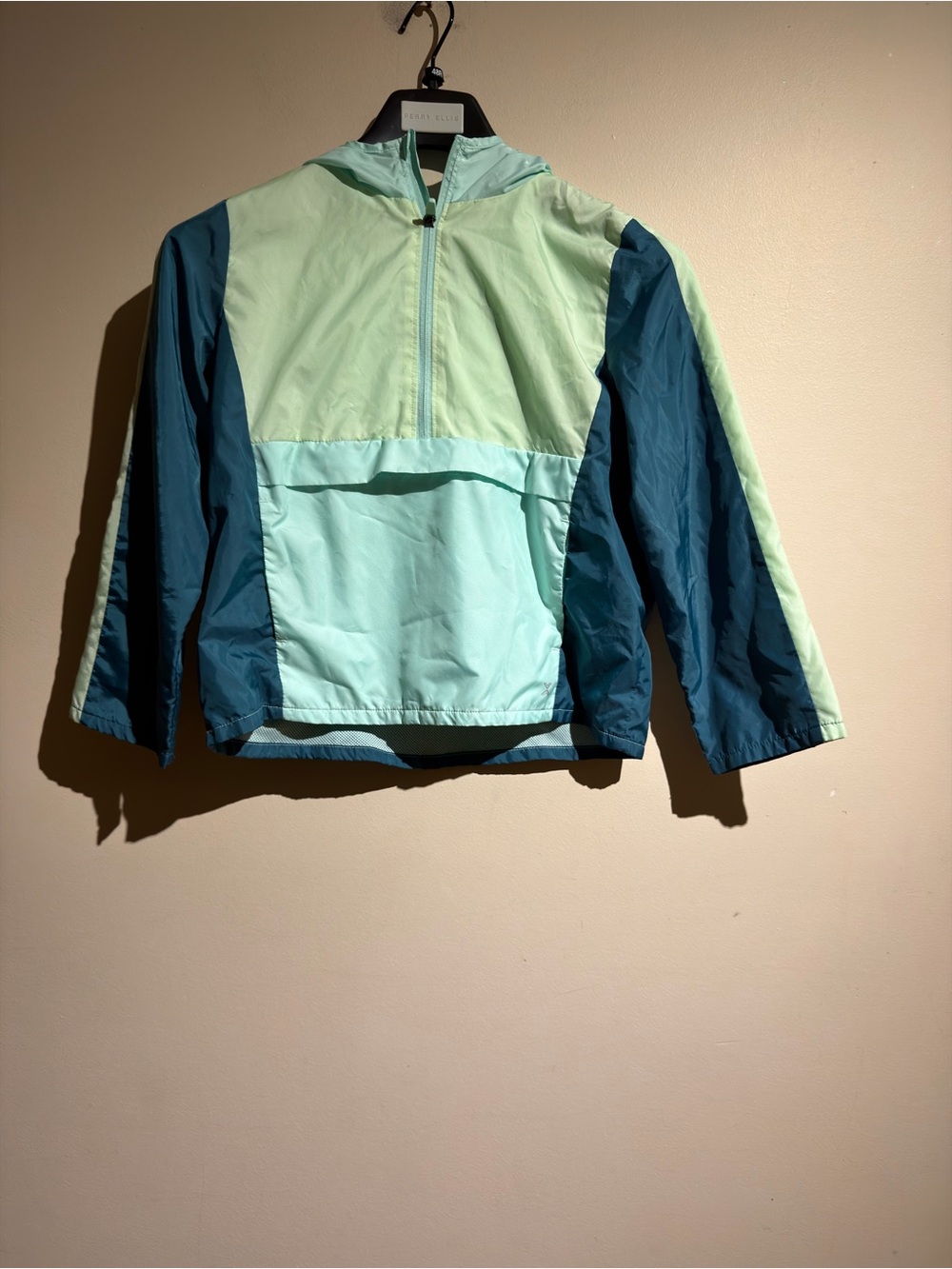 Xersion Colorblock Kids Hooded Anorak - Mint & Teal